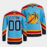Men's Florida Panthers Custom Blue 2022 Reverse Retro Stitched Jersey,baseball caps,new era cap wholesale,wholesale hats